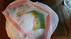 Mixing all the ingredients